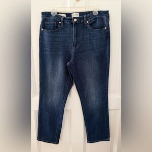 Universal Thread 14/32R High-Rise Slim Straight Dark Wash Denim Jeans.